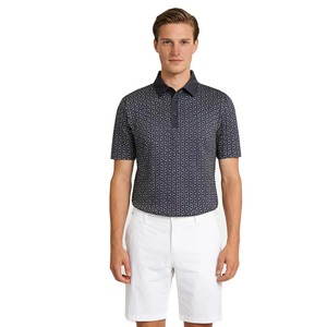 Chemise de golf Mofiz pour homme et femme, motif floral, col contrastant, respirante, anti-rétrécissement, pour les vacances, en polyester/rayonne - Product Image 4