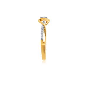 Anillo de Diamantes Love in Bloom, Anillo de Compromiso con Diseño Infinito de Diamantes en Oro Premium para Mujer, Proveedor de Joyería al por Mayor - Product Image 3
