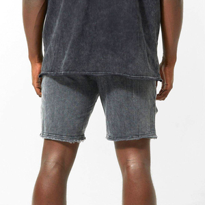 Conjunto de Camisa y Pantalones Cortos para Hombre, Estilo Vintage, Lavado Ácido, Manga Corta, Dos Piezas, Ropa Casual Urbana, Personalizable, Venta al Por Mayor - Product Image 4