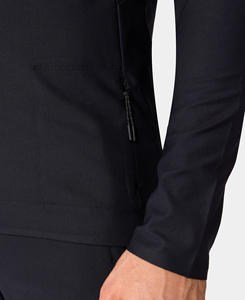 Sudadera Ligera de Manga Larga con Cierre de Cremallera para Hombre, Color Negro, Corte Ajustado, Tejido Transpirable de Secado Rápido, Estilo Deportivo, para Otoño e Invierno - Product Image 5