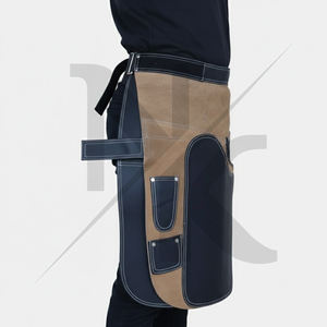 Delantal de Herrador Profesional de Cuero Genuino con Cinturón Ajustable, Delantales de Gamuza Resistentes para Herrero, Soldadura y Herraje de Caballos - Product Image 5
