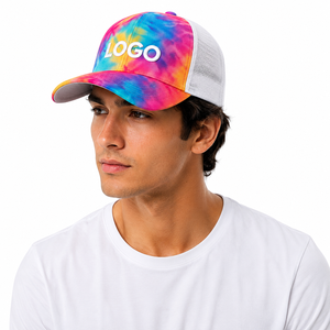 Casquette Trucker en Toile Imprimée Sérigraphiée, Panneau Avant en Maille Respirante, Fermeture Snapback en Plastique, Unisexe, Sportive, Vierge, Sans Motif - Product Image 2