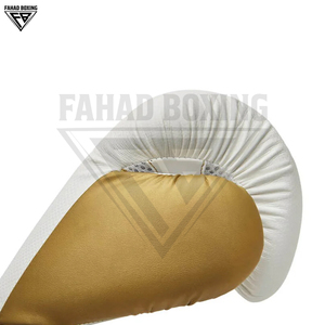 Guantes de Boxeo de Piel Sintética PU de Alta Resistencia, Color Blanco Dorado, para Entrenamiento de Combate, Tallas 10oz y 12oz, Duraderos, Ligeros y de Excelente Calidad, 2026 - Product Image 3