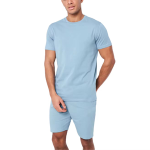 Jogging Men Short Sleeve T-shirts Short Sets 2026 Bamboo Fiber Summer Men Shorts Sets Causal Training Cotton Short <b>Tracksuits</b> - Product Image 1