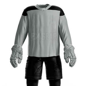 Ensemble maillot et pantalon de hockey sur glace fabriqué au Pakistan, conçu avec un tissu de qualité professionnelle offrant respirabilité et confort - Product Image 5