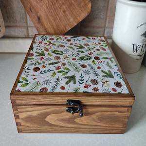 Caja de Madera con Estampado Festivo para Joyería, Caja de Almacenamiento de Madera con Estampado para Regalos de Navidad, Suministro al por Mayor - Product Image 1