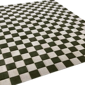 Contemporary Hand Tufted Check Pattern Carpet Soft <b>Floor</b> Area Rug Anti Slip Modern Rug for Living Room Bedroom Office Hotel Use - Product Image 3