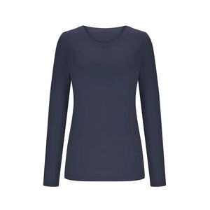 Camisetas de Manga Larga Personalizadas de Algodón para Mujer, Camiseta Interior para Enfermera, Color Sólido, Elástica y Suave - Product Image 1