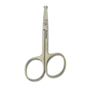 Tijeras para el pelo de la nariz, herramienta de aseo profesional de acero inoxidable, punta fina, punta de seguridad, duradera, reutilizable, recorte preciso del pelo de la nariz - Product Image 5