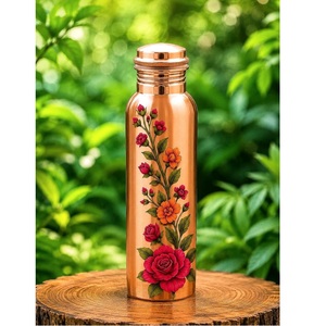 Distinctive Copper Water <b>Bottle</b> Featuring Artistic Handmade Craftsmanship for Luxury Gifts Collectors and Premium Retail Stores - Product Image 1