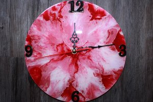 Epoxy Resin Quartz Needle <b>Clocks</b> with <b>Art</b> Deco Hanging Wall Design for Home and Office Decoration Modern Simple Style - Product Image 4