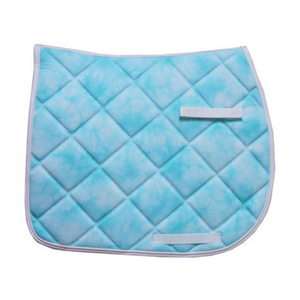 Tapis de selle pour cheval en polyester respirant avec logo personnalisé et cordon diamanté pour les sports d'équitation, emballage personnalisé, vente en gros - Product Image 1