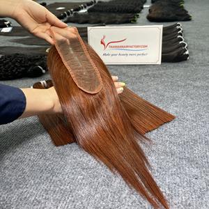 Fermeture frontale perruque 100% humains vietnamiens extensions de cheveux fermeture frontale - Product Image 6