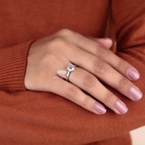 Anillo de Diamante Cultivado en Laboratorio, Redondo, Oro 14K, Clásico, Solitario, para Compromiso, Boda, Aniversario, Fabricante y Proveedor - Product Image 4