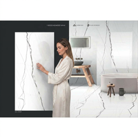 Dalles en porcelaine Vistaar Breccia aspect marbre brisé 4x8 pieds 120x240 cm pour sols et murs Marbres de quartz