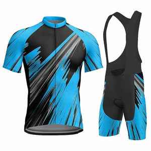 Meilleur ensemble de maillots de cyclisme OEM personnalisés pour adultes unisexes 100 % polyester, respirant, séchage rapide, vêtements de sport de haute qualité - Product Image 4