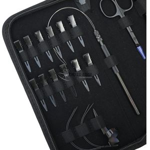 Kit de Herramientas para Extensiones de Cabello de Suministro Directo de Fábrica: Alicates Cerradores de Cuentas de Dos Orificios, Agujas Tipo C, Tijeras e Hilador de Bucles para Salón (Suministro a Granel) - Product Image 3