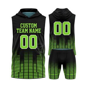 Maillots de flag football personnalisés en tissu mélangé Spandex 200 GSM, uniformes de performance pour les équipes scolaires de flag football - Product Image 3