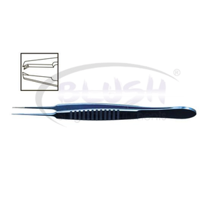 Pinzas de Sutura Castroviejo 1×2 0.2mm Rectas de Titanio, Instrumento Microquirúrgico Oftálmico para Córnea, de Blush Surgical - Product Image 2