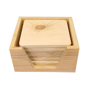 Wholesale Bulk Latest 2021 Best Selling Modern Luxury Wooden Square Coaster Acacia Wood for Table Top Coasters Restaurants - Product Image 1