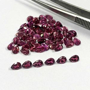 ¡Venta! Mejor calidad AAA personalizable 5x7mm turmalina Rosa natural facetado corte de pera piedras preciosas sueltas proveedor al por mayor - Product Image 1