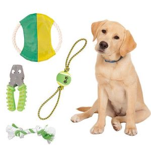 Set di 4 Giocattoli Interattivi per Animali a Tema Tennis per Movimento e Divertimento! - Product Image 1