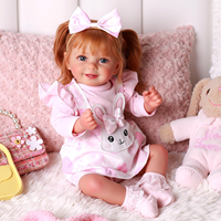 Poupée Reborn réaliste Babeside Doreen, 20 pouces, en vinyle, mini-jouet, mignonne, réaliste, fille, corps souple