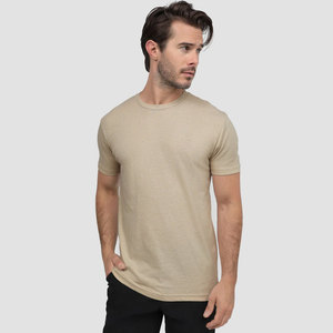 เสื้อยืดคอกลมแขนสั้นสีแดงล้วนสำหรับผู้ชาย ผ้าเจอร์ซีย์คอตตอน 100% ทรงเข้ารูป สวมใส่สบาย ระบายอากาศได้ดี ผลิตจากผ้าถัก - Product Image 6