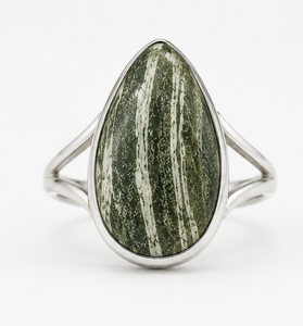 Anillo de Jaspe Natural en Plata de Ley, Lote al por Mayor, Precio al por Mayor, Anillo de Piedra Preciosa de Jaspe, Joyería de Plata Hecha a Mano, Estilo Boho para Mujer - Product Image 5