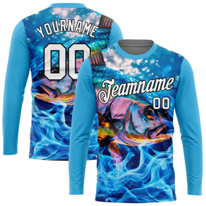 Camisa de Pesca de Manga Larga para Hombre con Estampado Geométrico, Protección Solar UPF 50, Secado Rápido, 100% Poliéster, Top Deportivo para Adultos - Product Image 4