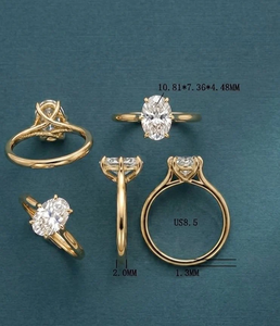 แหวนเพชรทรงเหลี่ยมมรกต 2.2 กะรัต ทอง 18k เพชรเลี้ยงในห้องปฏิบัติการ เกรด F VS1 รับรองโดย IGI แหวนหรูหรา - Product Image 3