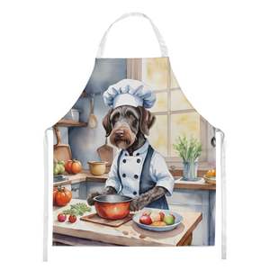 Delantal Unisex Multicolor grande con diseño de puntero de pelo duro alemán para cocinar, hornear, jardinería para adultos y Unisex - Product Image 1