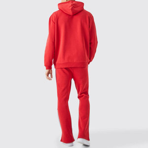 Ensemble de survêtement urbain premium pour homme, veste de sport contemporaine à fermeture éclair, pantalon de jogging slim, tenue de sport décontractée pour l'entraînement - Product Image 2