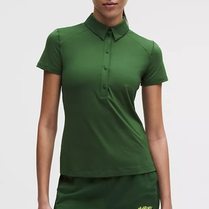 Chemises de golf pour femmes à manches longues, respirantes, séchage rapide, 100 % coton tricoté, écologiques, formelles, pour l'été - Product Image 1