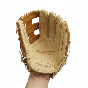 Gants de baseball professionnels imperméables pour joueurs droitiers et gauchers, en cuir durable, avec logo PVC personnalisé. - Product Image 3