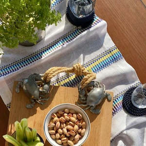 Tappeto Sicily Runner di Mode Living - Misto Lino a Righe Multicolore, Resistente e Anti-sbiadimento - Product Image 3
