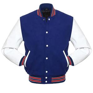Chaqueta Varsity Personalizada para Hombre, Talla XL, Lana de Alta Calidad con Mangas de Cuero y Tela Satinada, Logotipo de Béisbol, Ropa de Invierno - Product Image 3