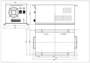Balastro para Lámpara de Pesca 3kW/4kW conmutable, resistente y duradero, con ventilador de extracción, cuerpo gris - Product Image 3