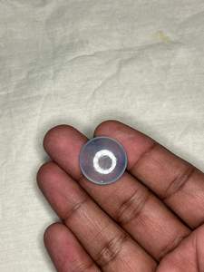 พลอยอะความารีนทรงเหรียญธรรมชาติขนาด 20 มม. น้ำหนัก 15.5 กะรัต สีรุ้ง จากแอฟริกา ได้รับการรับรอง IGTl สำหรับทำเครื่องประดับ - Product Image 2