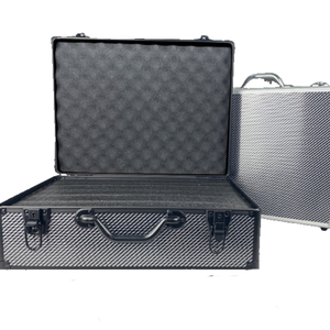 Hộp đựng dụng cụ bằng nhôm đen thiết kế độc đáo, có khóa số, sản xuất bởi nhà máy Trung Quốc (OEM) - Product Image 3