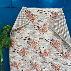 Modern Design with Print Semi-Traditional Style New <b>Collection</b> Arrival Handmade Cotton Floral Printed Hand Block Double Dohar - Product Image 1