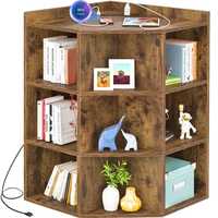 Étagère à livres blanche étroite à 4 niveaux, bibliothèque mince en bois, unité de rangement pour petit appartement, salon, bureau