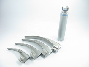 NABSONS ENTERPRISES Laryngoscope Handle Stainless Steel Fiber Optic LED Conventional Reusable Surgical <b>Kit</b> <b>Model</b> NE-LS-0005 ENT - Product Image 5
