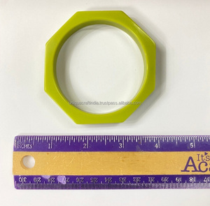 Export Quality Vintage Resin <b>Bangle</b> Bracelet Minimalist Beaded Bracelet Resin Bead Bracelet at Affordable Price - Product Image 4