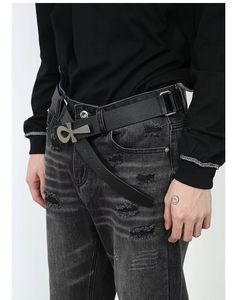 Pantalones Vaqueros Negros de Cintura Alta y Pierna Ancha, Estilo Vintage, Corte Holgado, de Algodón, para Otoño - Product Image 5