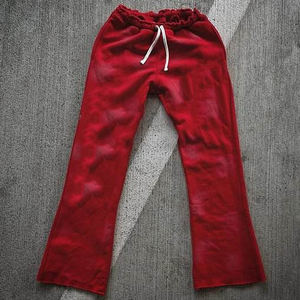 Pantalones de Cintura Alta para Hombre, con Bordado, Antiarrugas, Transpirables, de Algodón, Estilo Casual - Product Image 4
