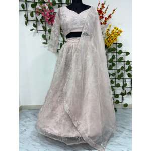 Heera <b>Creation</b> Designer <b>Beautiful</b> Thread Embroidery Pink 2xl Party Wear Lehenga Choli Indian & Pakistani Clothing - Product Image 5