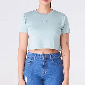 New Arrival Comfortable Slim Fit Breathable Supplier High Quality Best Service New Design Street Wear Printed Women Crop Top - Product Image 4
