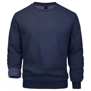 Custom Logo <b>High</b> Quality 420Gsm <b>Sweaters</b> Cotton Oversize Warm Gym Sports Top <b>Men</b> Crew <b>Neck</b> Fleece Hoodies Sweatshirts Embroidery - Product Image 1