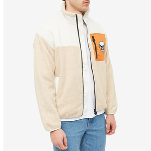 Chaqueta de Forro Polar Sherpa con Bloques de Color, Abrigo de Forro Polar Cálido para Invierno y Uso Urbano, Fabricante Mayorista OEM ODM con Logotipo Personalizado - Product Image 3